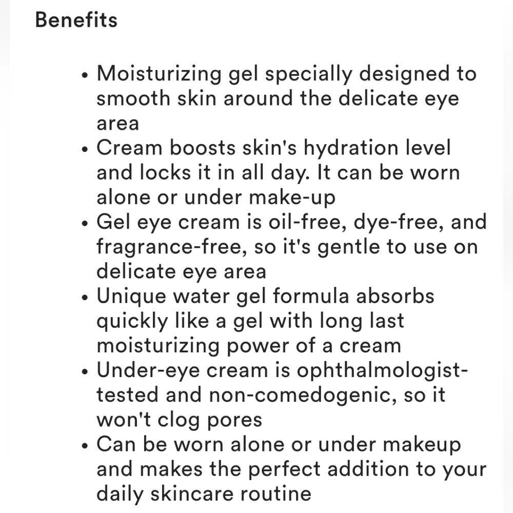 🦋2/$30! NEUTROGENA Hydro Boost Eye Gel-Cream New